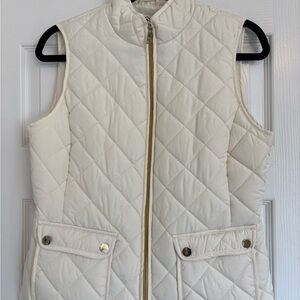 St. John's Bay Quilted Ivory Vest